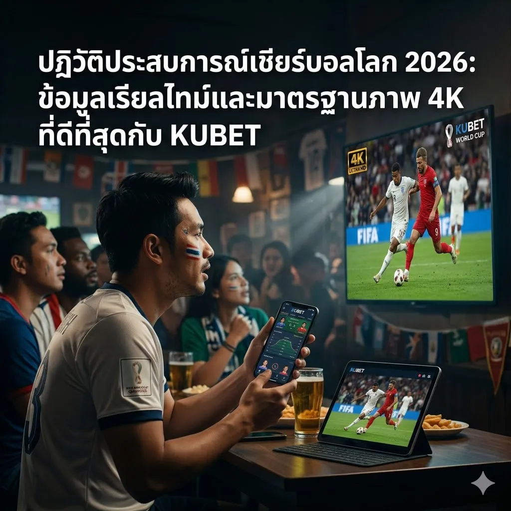 ปฏิวัติประสบการณ์เชียร์บอลโลก 2026: ข้อมูลเรียลไทม์และมาตรฐานภาพ 4K ที่ดีที่สุดกับ KUBET
